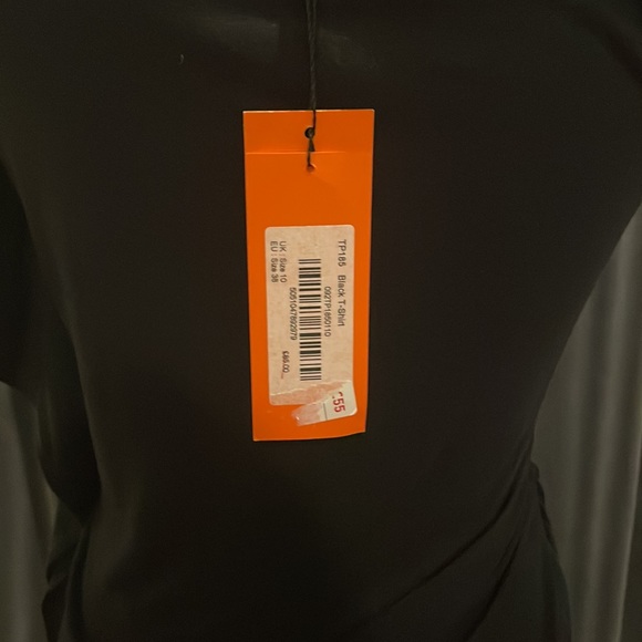 NWT Karen Millen One Shoulder T-Shirt - Picture 3 of 3